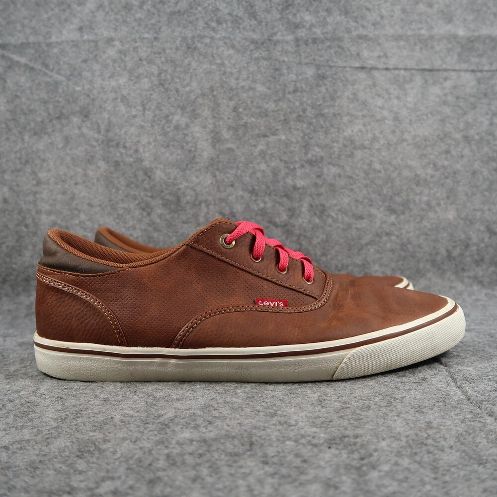 Levi's Shoes Mens 12 Sneakers Casual Trainers Brown Lace Up Lifestyle Comfort
